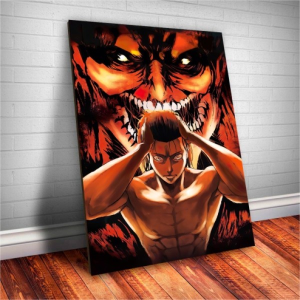 Placa Decorativa Attack on Titan Eren  Mod.01