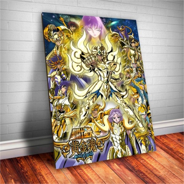 Placa Decorativa Os Cavaleiros do Zodíaco Mod.02 Placa Decorativa Os Cavaleiros do Zodíaco Mod.02