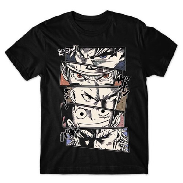 Camiseta Preta Heróis Mod.02