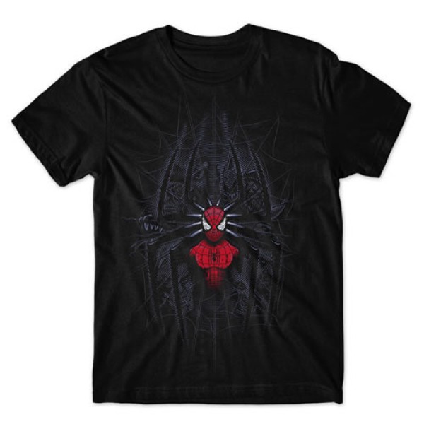 Camiseta Preta Homem Aranha mod.05