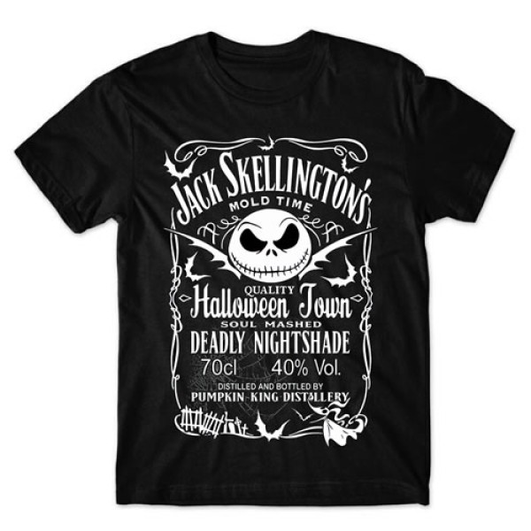 Camiseta Preta Jack Esqueleto   Mod.02