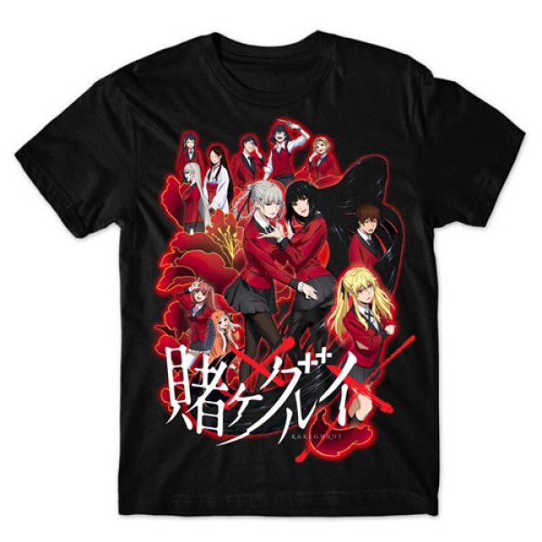 Camiseta Preta Kakegurui mod.01