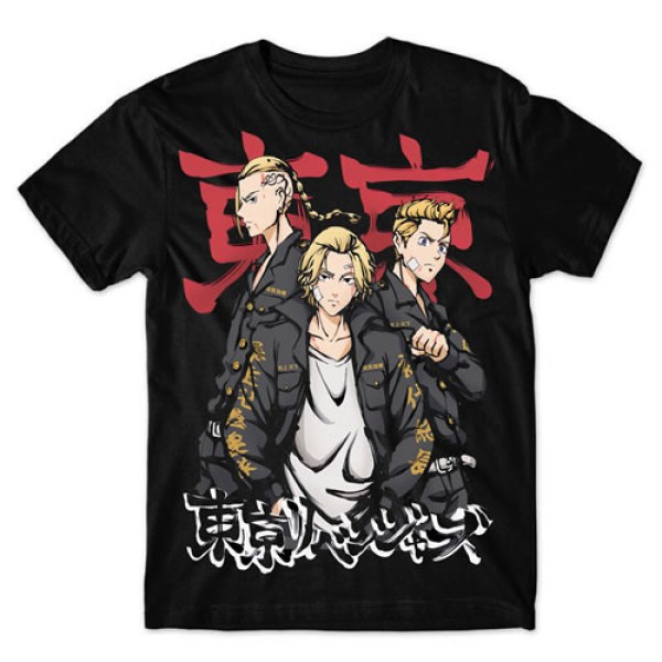 Camiseta Preta Tokyo Revengers Mod.03