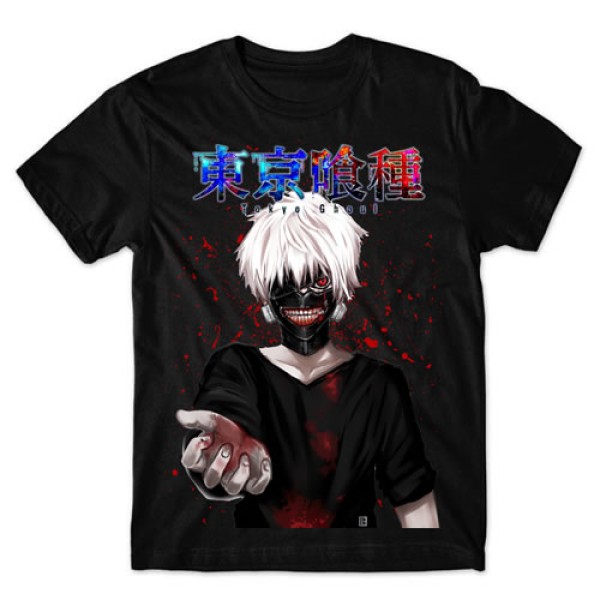 Camiseta Preta Tokyo Ghuol  Mod.01