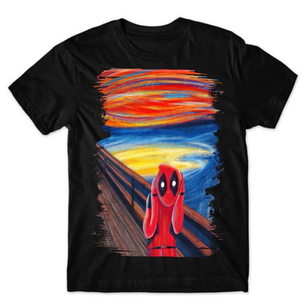 Camiseta  Preta  DEAD POOL mod 02.