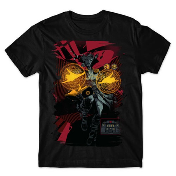 Camiseta  Preta Doutor Estranho  mod 01.