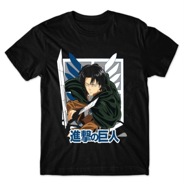 Camiseta Attack On titan Levi mod.01