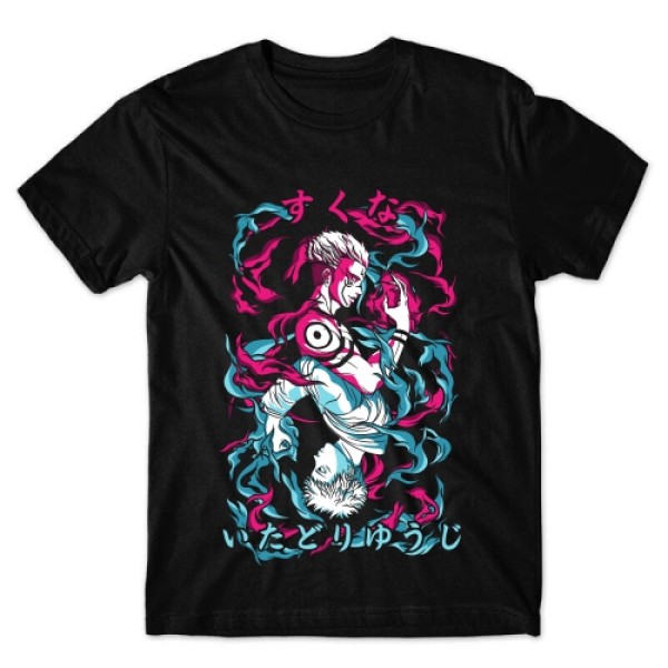 Camiseta Jujutsu Kaisen Yuji Itadori E Sukuna  Mod.02