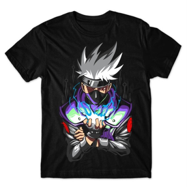 Camiseta Naruto Kakashi Chidori Mod.01 Camiseta Naruto Kakashi Chidori Mod.01