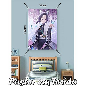 Bandeira Decorativa Demon Slayer Shinobu .Mod1