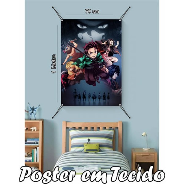 Bandeira Decorativa Demon Slayer .Mod1