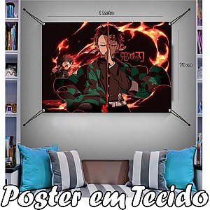 Bandeira Decorativa Demon Slayer Tanjiro  .Mod1