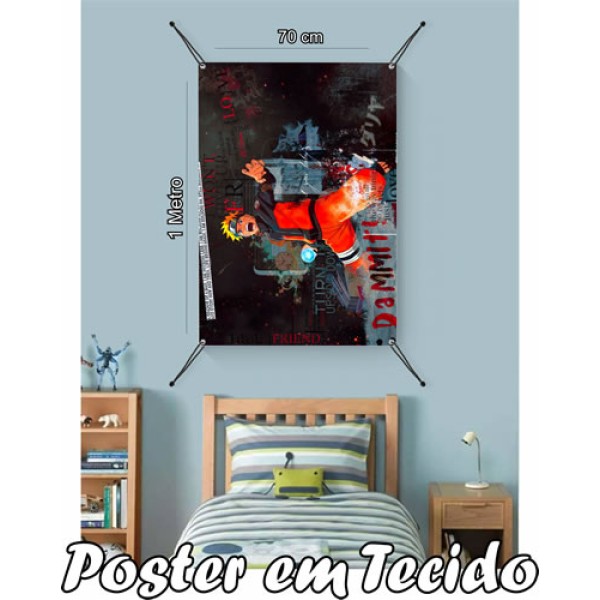 Bandeira Decorativa Naruto.Mod6