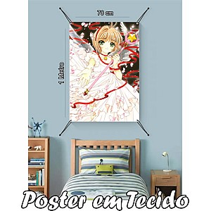 Bandeira Decorativa Sakura Card Captors. Mod1