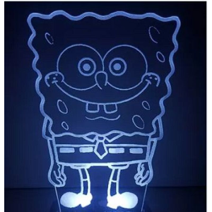 Luminária em Acrílico bob Esponja mod 02