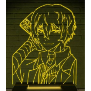 Luminária em Acrílico Bungo Stray Dogs mod 01 - Dazai