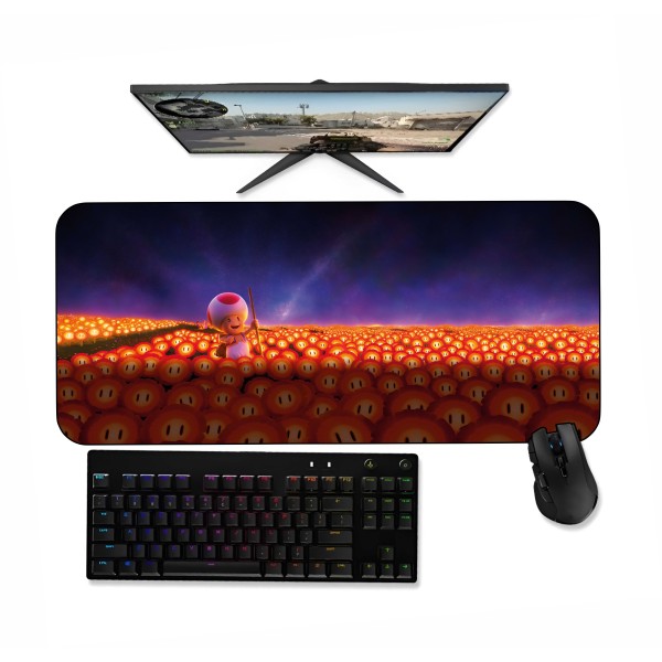 MousePad Gamer Super Mario Tood 60x35cm ou 80x35cm
