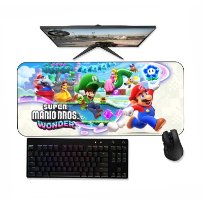 MousePad Gamer Super Mario Wonder 60x35cm ou 80x35cm