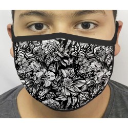 Máscara de Proteção Flores 07