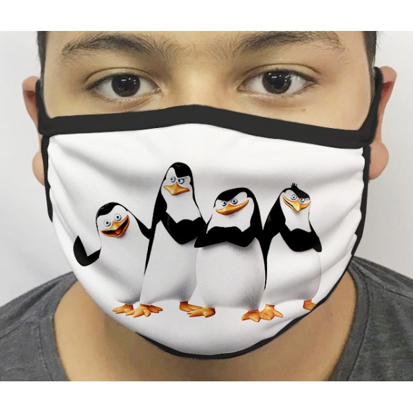 Máscara de Proteção Os Pinguins De Madagascar