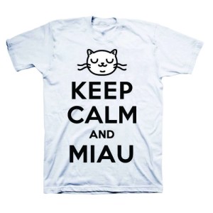 Camiseta - Keep Calm and Miau