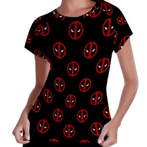 Camiseta Feminina - Raglan - DeadPool - Mod.01
