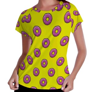 Camiseta Feminina - Raglan - Donuts - Mod.01
