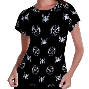 Camiseta Feminina - Raglan - Homem Aranha - Mod.02