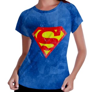 Camiseta Feminina - Raglan - SuperMan - Mod.01