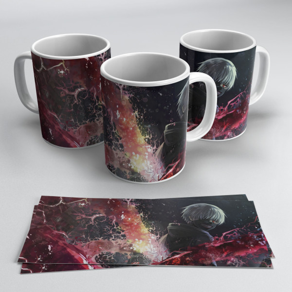 Caneca Tokyo Ghoul Kaneki Caneca Tokyo Ghoul Kaneki