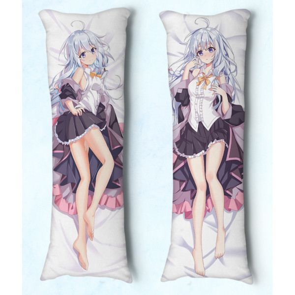 Travesseiro Dakimakura Majo no Tabitabi Elaina 01 Travesseiro Dakimakura Majo no Tabitabi Elaina 01