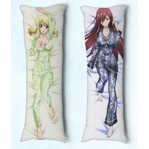 Travesseiro Dakimakura Fairy Tail Erza e Lucy