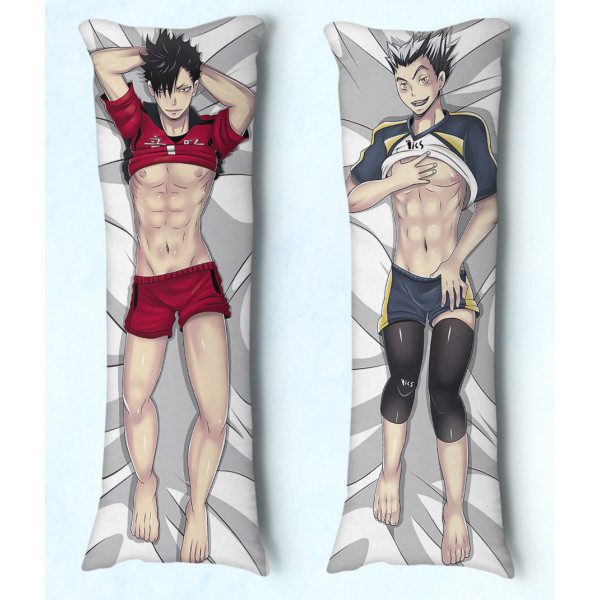 Travesseiro Dakimakura Haikyuu Kuroo e Bokuto Travesseiro Dakimakura Haikyuu Kuroo e Bokuto