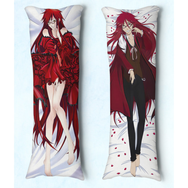 Travesseiro Dakimakura kuroshitsuji Grell 01 Travesseiro Dakimakura kuroshitsuji Grell 01