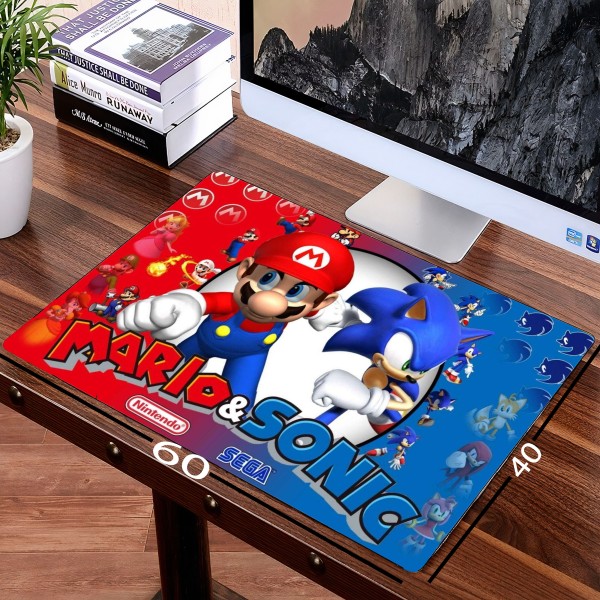 MousePad Gamer Mario E Sonic