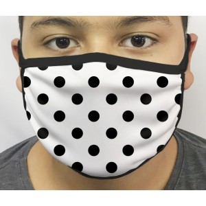 Máscara de Proteção Lavável Bolinhas