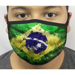 Máscara de Proteção Lavável Brasil 01