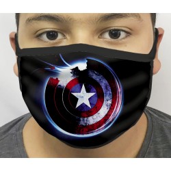 Máscara de Proteção Lavável Capitão America 02