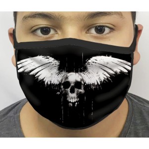 Máscara de Proteção Lavável Caveira 08