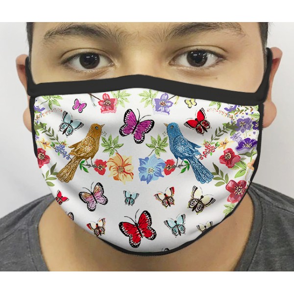 Máscara de Proteção Borboletas