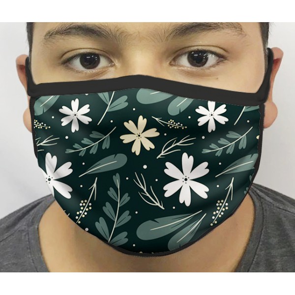 Máscara de Proteção Flores 01