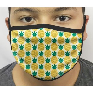 Máscara de Proteção Lavável Abacaxi 01