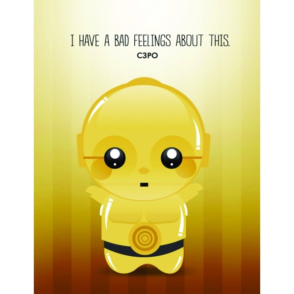 Placa Decorativa C-3PO mod2