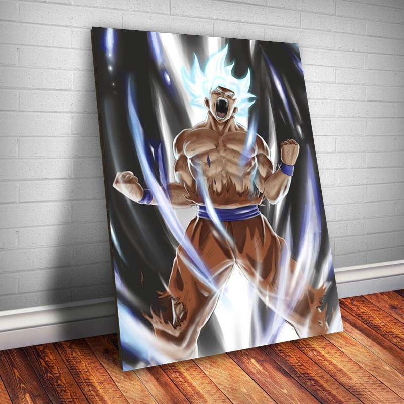 Quadro Decorativo Goku Instinto Superior Completo