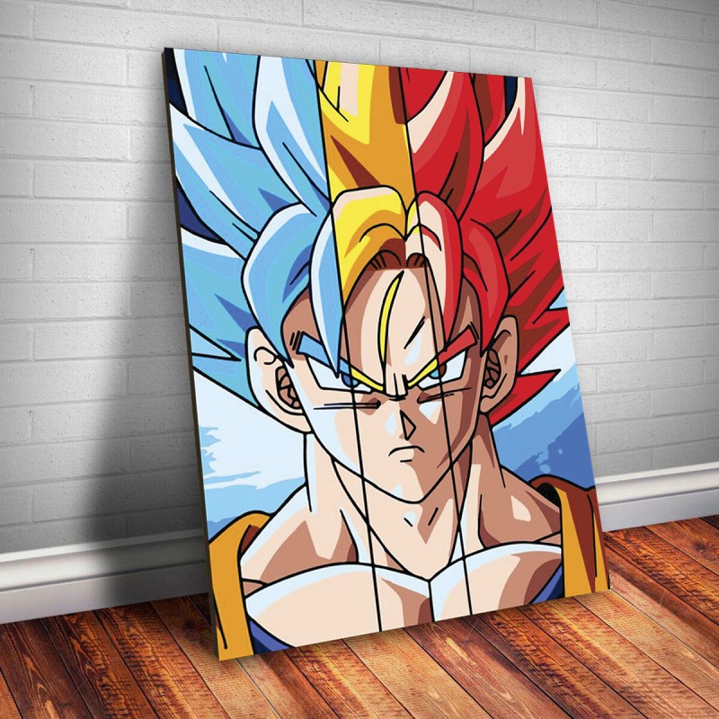 PLACA DECORATIVA GOKU CRIANÇA DRAGON BALL