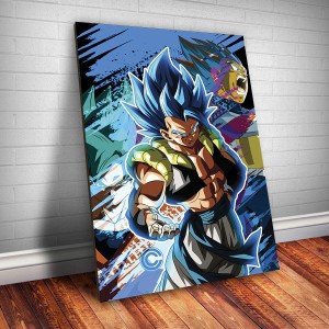 Placa Decorativa Dragon Ball Gogeta Super Sayajin Blue