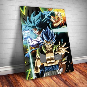 Placa Decorativa Dragon Ball Gogeta Super Sayajin Blue 01