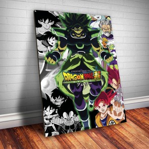 Placa Decorativa Dragon Ball Gogeta Broly