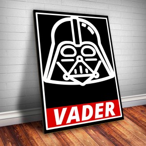 Placa Decorativa Geek Darth Vader