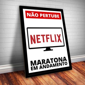 Placa Decorativa Geek Netflix
